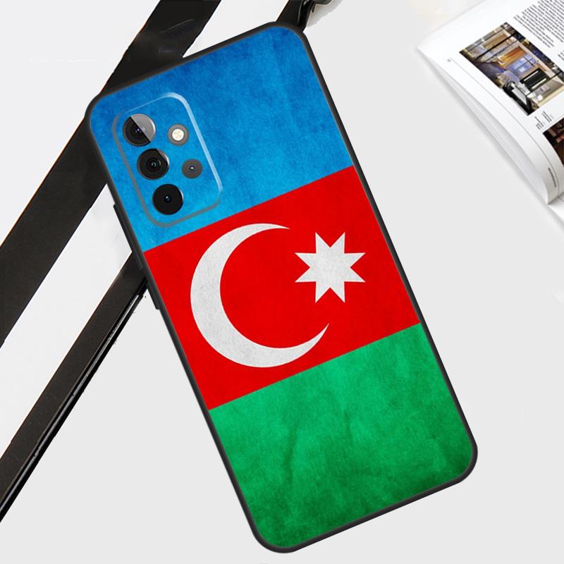 Azerbaijan Flag Coat of Arms Case For Samsung Galaxy A55 A35 A15 A56 A36 A26 A16 A06 A54 A34 A14 A12 A22 A32 A52 A13 A53