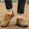 Neue Mode Herren Freizeitschuhe Handgefertigte Leder Slipper Bequeme Herrenschuhe Qualität Spaltleder Flache Fahrschuhe Größe 48