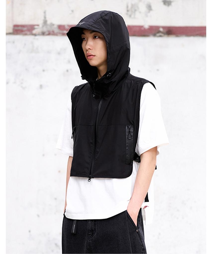 Offroad Side Strap Layered Hooded Vest_5Kd1414