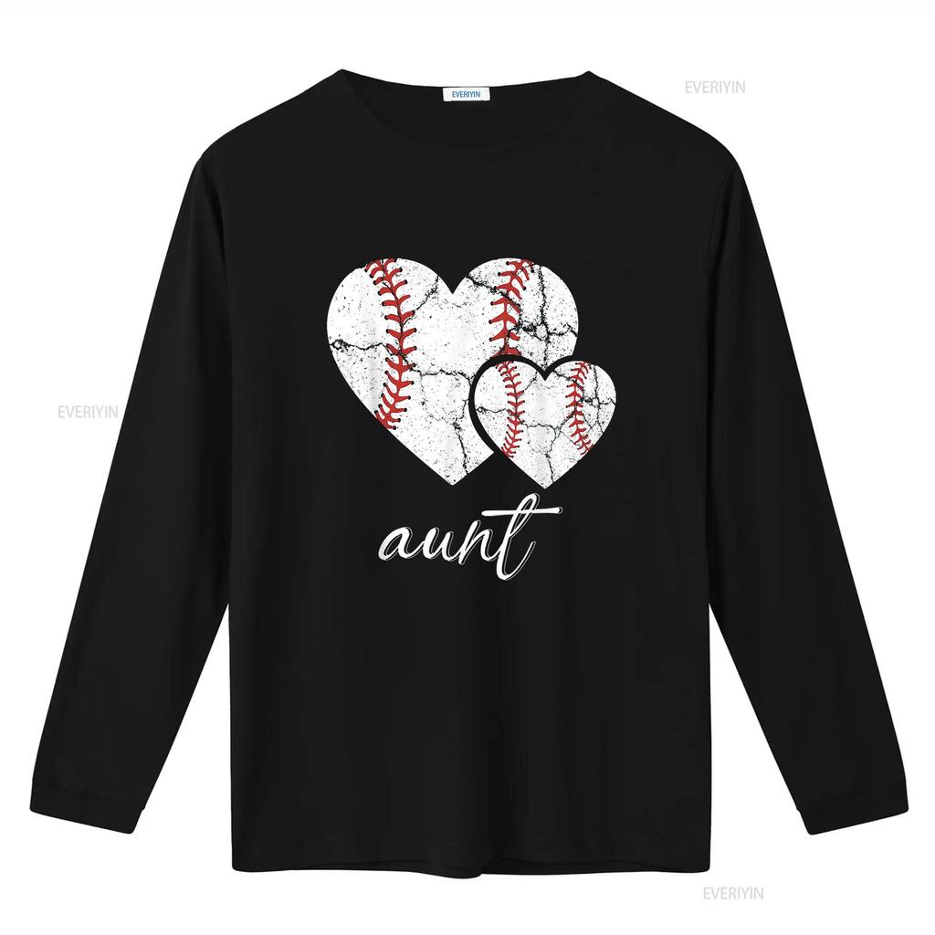 Mens T Shirt Baseball Aunt Mother s Day Black 2X Large vintage Washed Top For Everyday Wear fashion Breathable Unisex