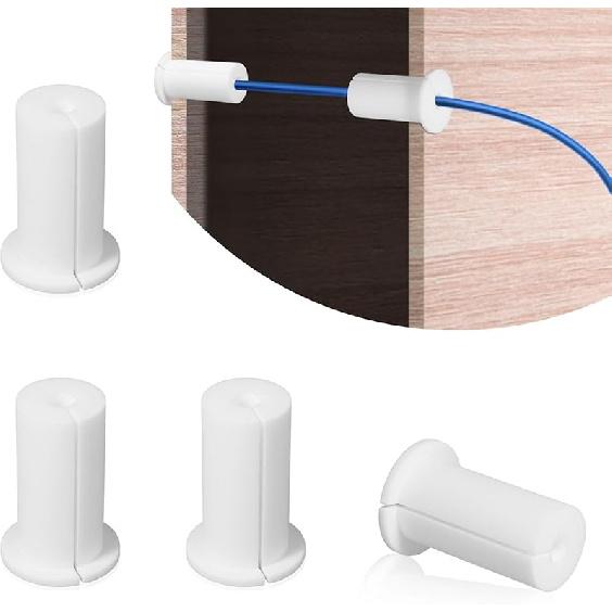 4 шт. Комплект для прокладки кабеля для Starlink, 1-дюймовое отверстие в стене, Силиконовые втулки для ввода кабеля, Аксессуары для крепления кабеля, Направляющие клипсы, Настенные крепления для кабеля