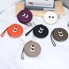 Women Genuine Leather Wallets Coin Purses Small Lovely Cowhide Wallets Keychain Card Holder Cute Cartoon Around Zipper Money Bag