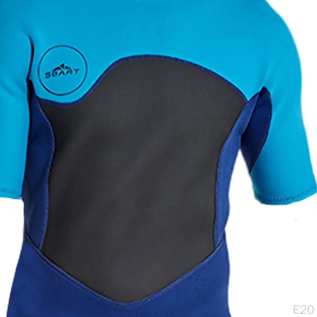 2mm Mens Neoprene Wetsuit, Adult Wetsuits for Scuba Diving Swimming Short Sleeve Zipper Closure