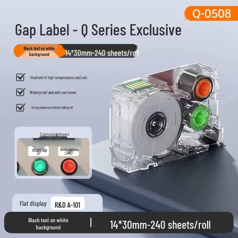 TiBoShi Q Series Thermal Transfer Label Printer Tapes CN plug (adapter included)