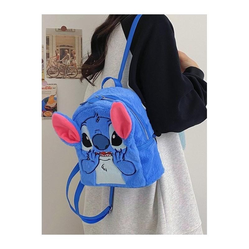 Stitch Plüschtier Tasche mit Canvas Innentasche für den täglichen Freizeitgebrauch
