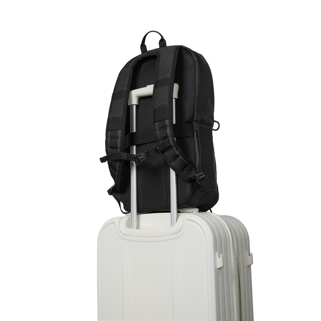 Li Ning Wade Lifestyle Series 23L Simple Large Capacity Polyester Backpack Unisex Backpack Black ABSW051-1