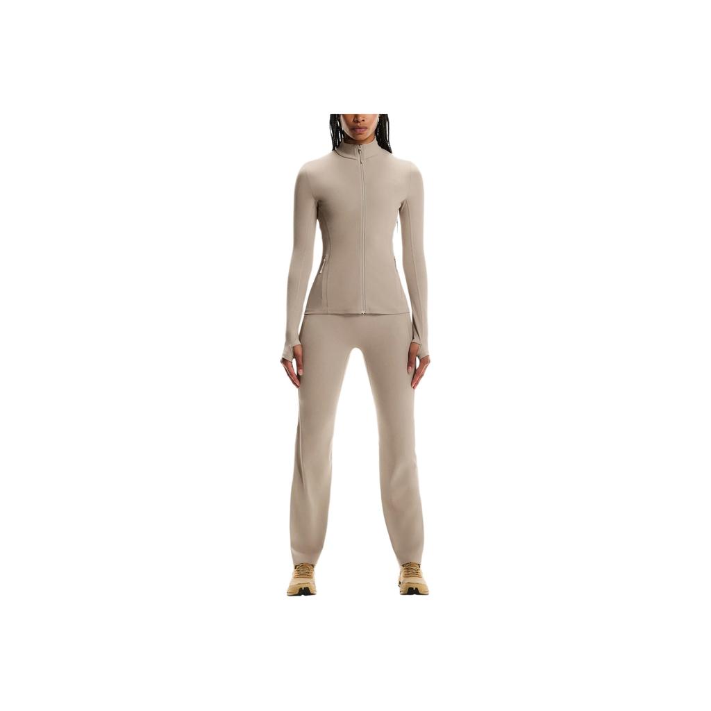 On Running Studio Solid Color Stand Collar Versatile Long Sleeve Jacket Women Jacket 1WF31120603