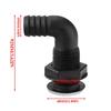 High Strength ABS Plastic 3/4 Inch Boat Bilge Drain Outlet With Flexible Nylon Elbow For Yachts Marine Applications