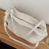 Lazy Style Large Capacity Canvas Tote Bag New College Student Class Bag Commuting Shoulder Crossbody Bag for Women