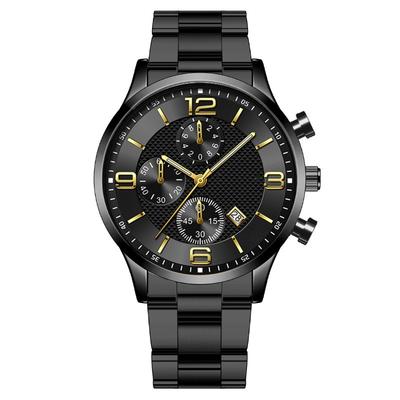 Mens Watches Quartz Wristwatch Calendar Business Casual Stainless Steel Watch
