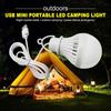 5-20PCS USB Light Bulb LED Camping Light Bulb Hanging Camping Lantern Emergency Light for Camping Emergency Truck Fishing Boat