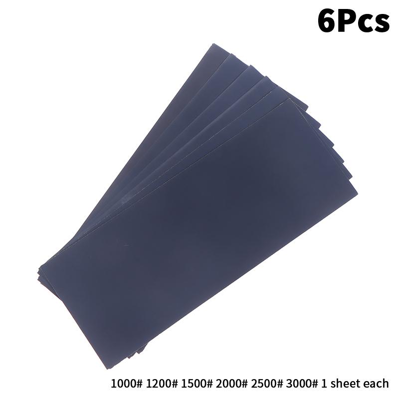 5/6/8/10/18/24Pcs Sandpaper 2000 2500 3000 5000 7000 Mixed Grits Sand Paper Water/Dry Sanding Paper Abrasive Tool