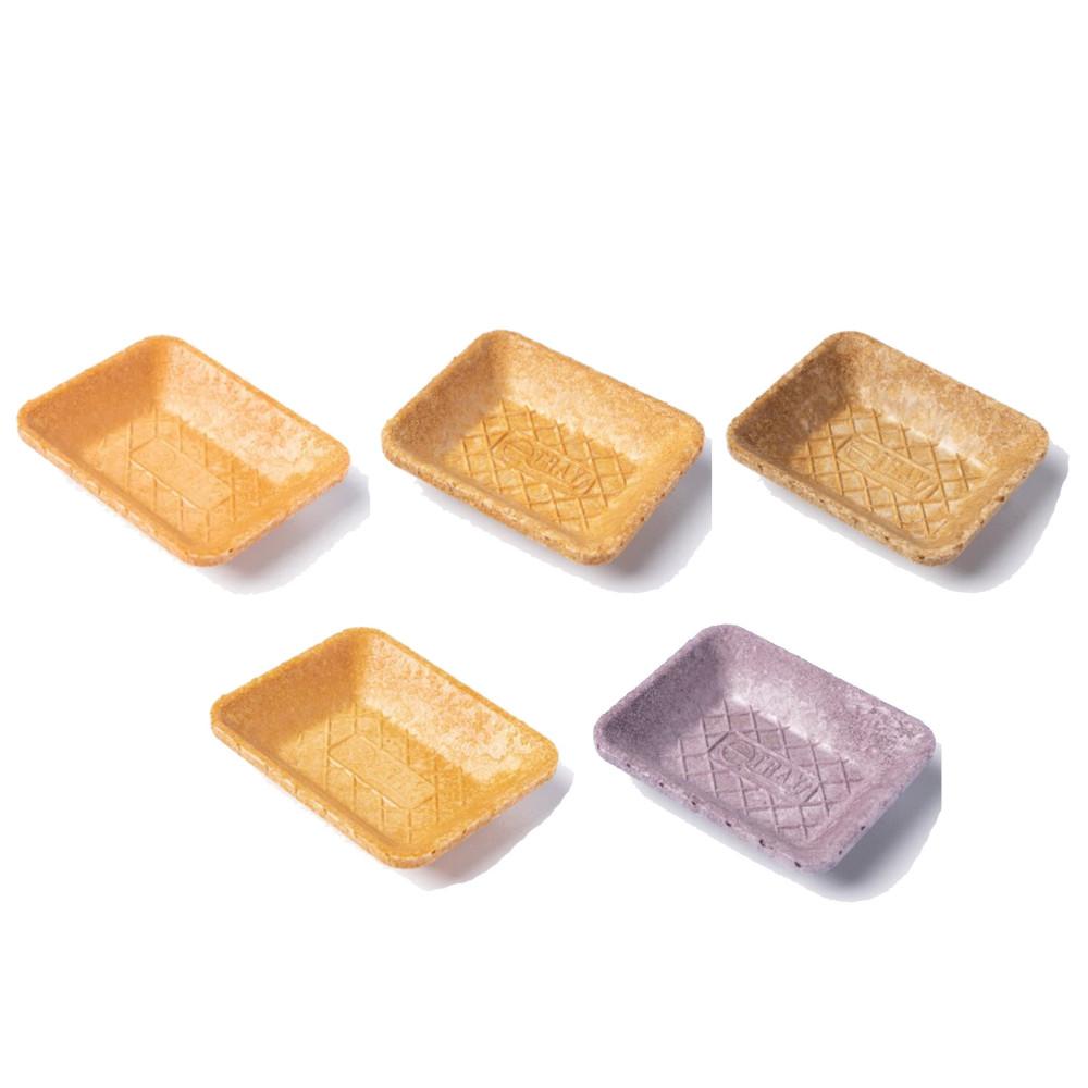 Japan Marushige Seika e-Tray Edible Square Plates Small Size 15 Pieces