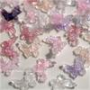 30Pcs Butterfly Mix Nail Charms 3D Ice Translucent Flash Multicolour Nail Decorations Accessories Nail Art Enthusiasts
