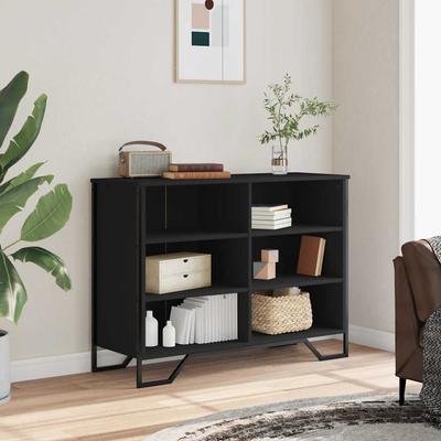 Sideboard Black 101 X 35.5 X 74.5 Cm Particleboard
