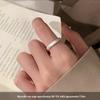 925 Sterling Silver Women's Pinky Ring - Niche Design, High-End Light Luxury, Adjustable Open Band