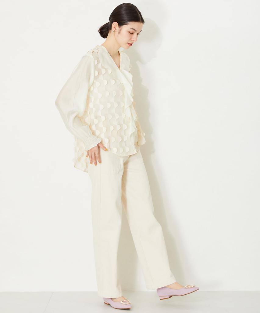 Pumps for pointed large and small easy to walk low 41117 PURPLE cm [Oriental Traffic] women, toe, sizes, in, buckle, cushioned, rhinestone, heel,