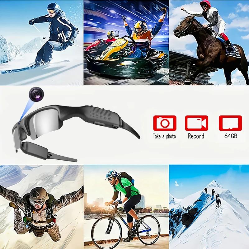 1080P Riding Glasses Eyewear Outdoor Sports Driving Glasses Camera DVR Sunglasses WIFI Audio Video Recorder Camcorder 300mAh