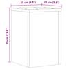 Plant Stand 2 pcs Concrete Grey 25 x 25 x 35 cm Engineered Wood