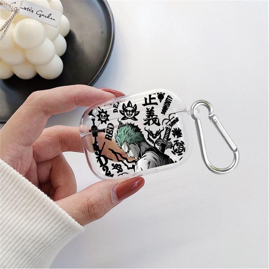

Аниме One Piece Луффи Зоро Прозрачные Чехлы для Наушников Чехол для Airpods Pro 1 Pro3 4 3 2 Pro2 Airpods 4