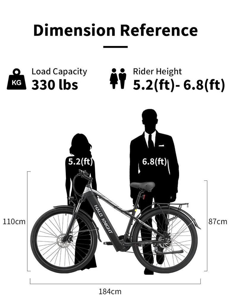 E-Bike Halo Knight H02 750W Motor 48V16Ah Akku 29" Reifen 45km/h Max. Geschwindigkeit 60km Max. Reichweite Shimano 21 Gänge