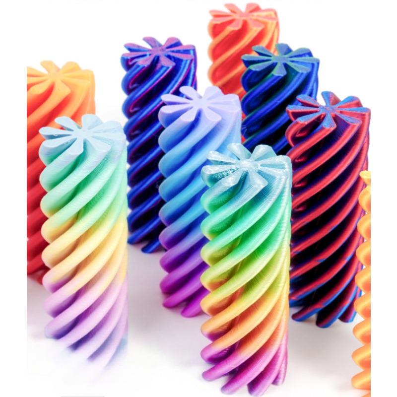 DIY Gift 3D Printing Decompression Spiral Funny Three-dimensional Structure Fingertip Ornament Dual Color Vortex Home Decor