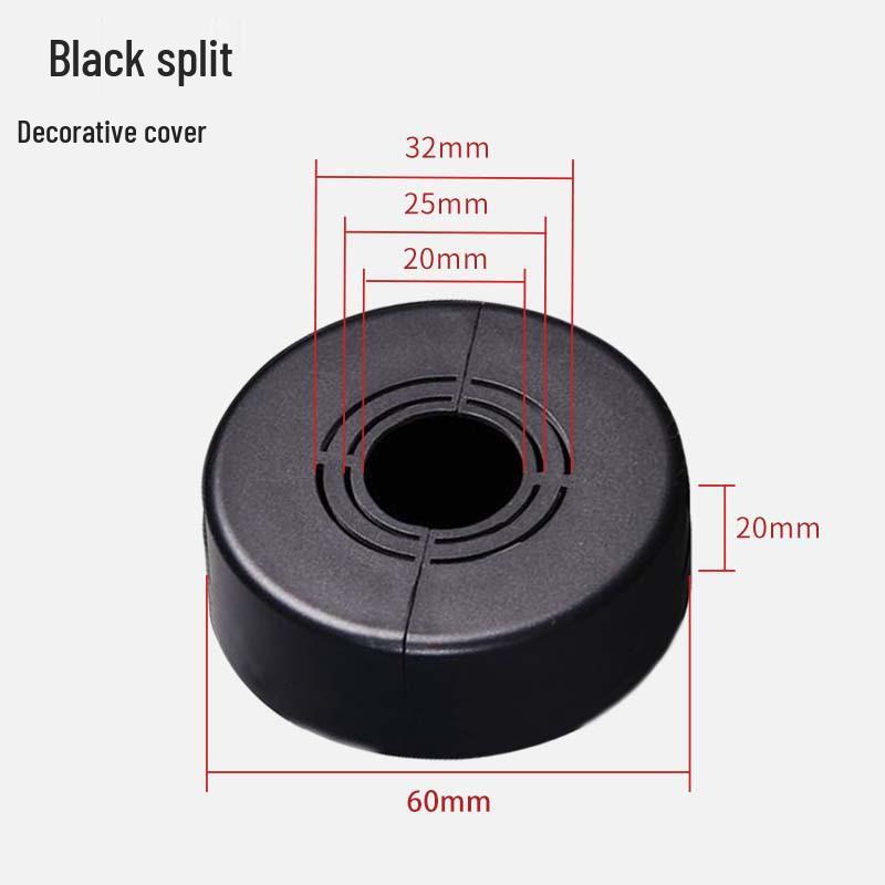 Dekorativní kryt sprchové hlavice děleného typu bez vrásek se zadním košíkem