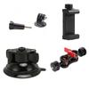 Universal Car Windshield Mount With Ball Head Tripod Adapter Action Camera Smartphone Gimbal