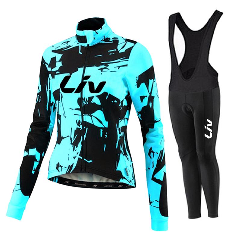 2026 LIV Automne Printemps Manches Longues Vêtements de Cyclisme Femme Maillot d'Équipe VTT Costume de Vélo Respirant Vêtements de Sport pour Dames