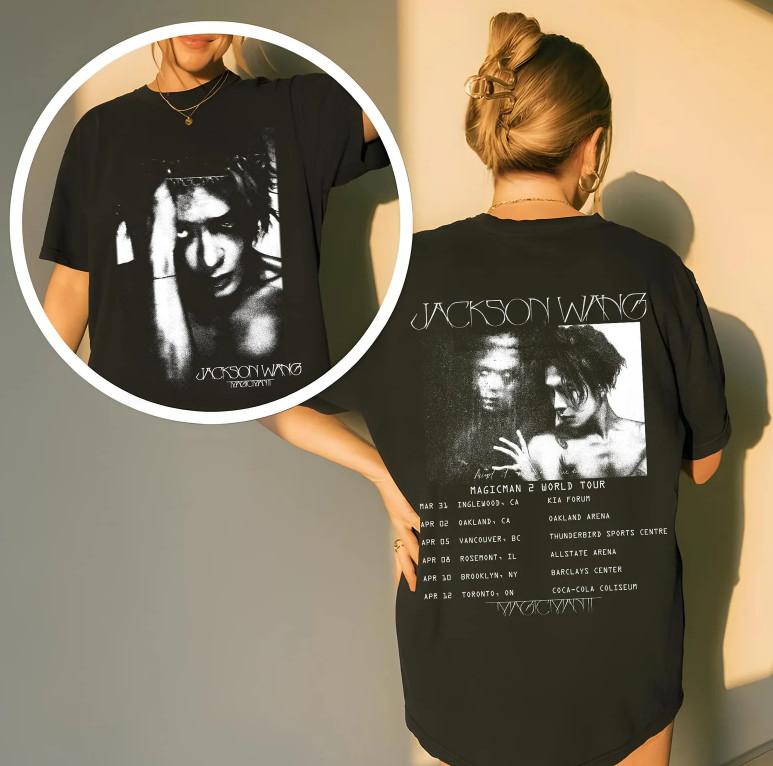 MAGICMAN 2 World Tour TShirt Jackson Wang Concert Shirt Unisex T-Shirt S
