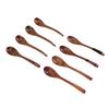 Wood Soup Spoons Japanese Style Wooden Spoon Set Kitchen Utensil for Eating Cooking Mixing Stirring Set 2