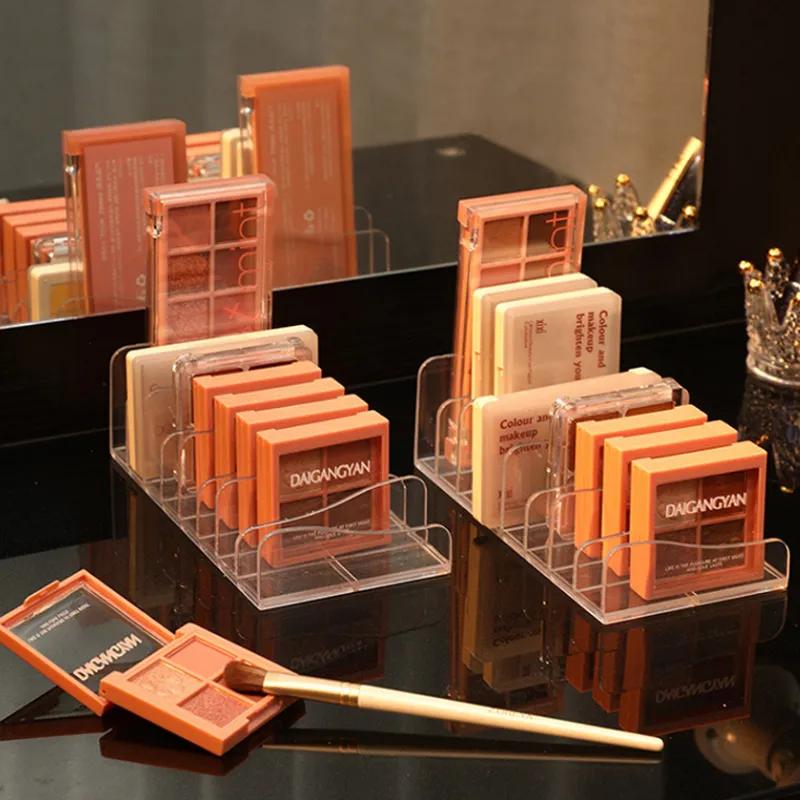 Dressing Table Cosmetics Storage And Sorting Storage Rack Desktop Drawer Partition Transparent Makeup Eye Shadow Storage Box Sundries Storage Tool