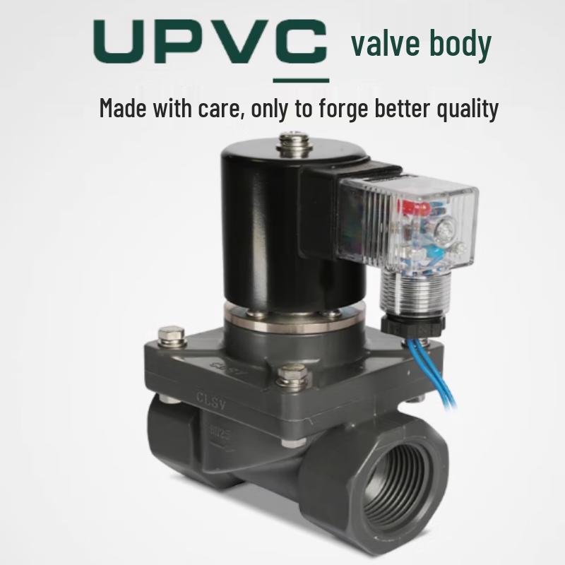 UPVC Normally Closed Solenoid Valve with Internal Thread