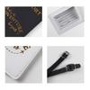 PU Leather Passport Holder Luggage Tag for Women Men Fashion Wedding Gift