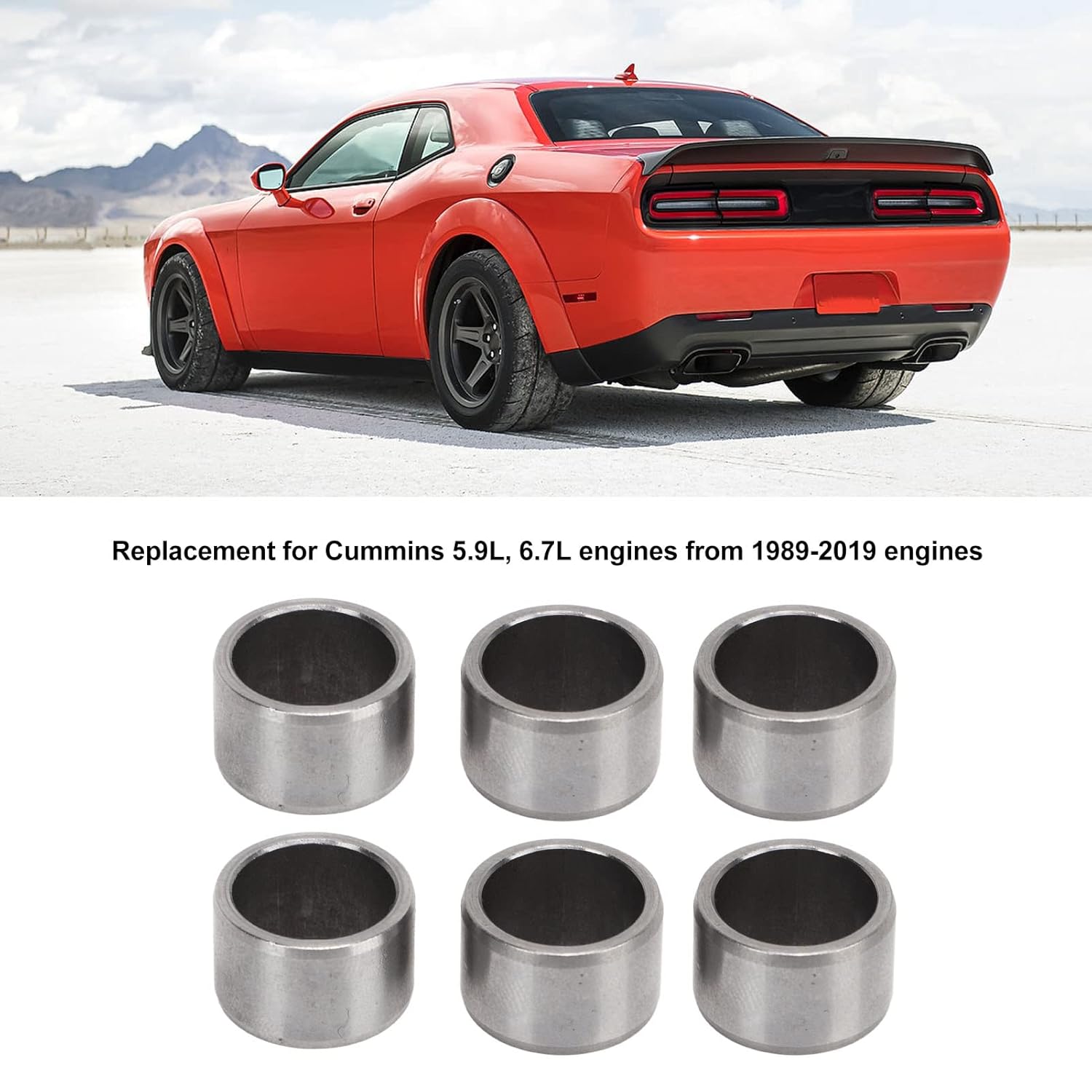 Dowel Pin,6PCS Cylinder Head Alignment Dowel Pin Replacement for Cummins 5.9L 6.7L Engines