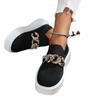 Plus Size Shoes for Women 36-43 Metal Chain  Flat Shoes Mesh Breathable Loafers Autumn Non-slip Casual Sheos