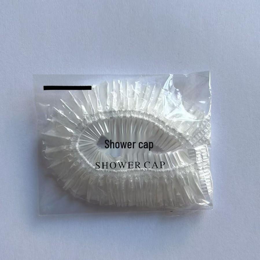 

Утолщенная одноразовая водонепроницаемая шапочка для душа для мужчин и женщин, в индивидуальной упаковке для отелей и гостиниц PE Shower Cap Extended 42cm (Individually Wrapped) белый
