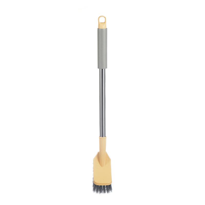 Reusable Toilet Brush Bathroom Accessories Set Toilet Soft Bristle Cleaning Brush Handle With Sponge Stainless Steel Long Handle 2