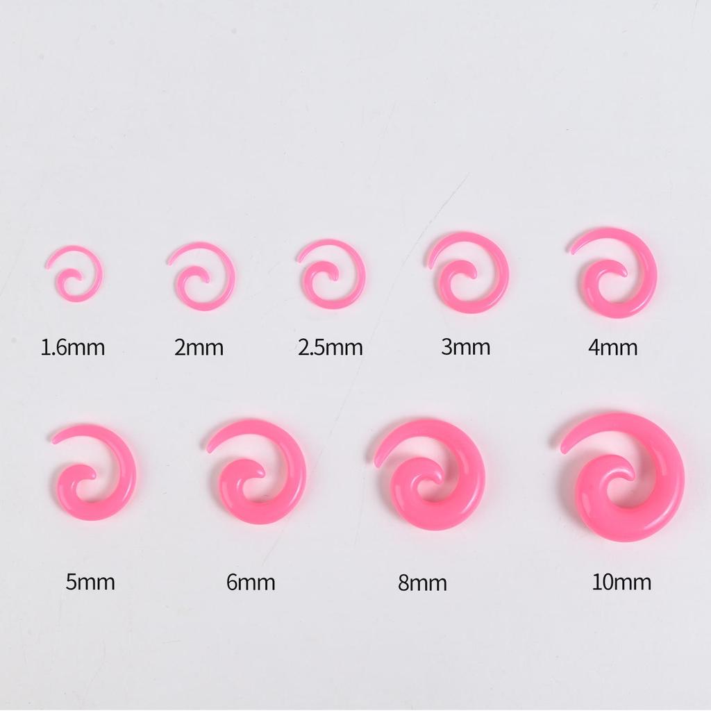 Acrylic Heart & Triangle Ear Plugs – Colorful Piercing Jewelry In Multiple Sizes