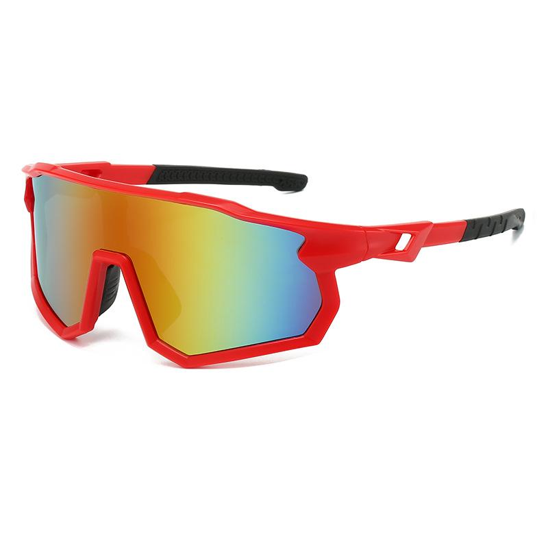 New Outdoor Cycling Glasses, Large-frame Men's and Women's Windproof Sunglasses, UV-proof Sports Mountaineering Goggles