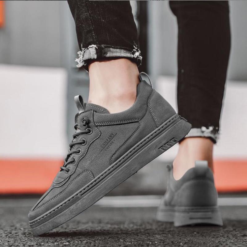 Fashion 2024 Designer Classic Vulcanized Sneakers for Men Trend Casual Leather Shoes Luxury Trainer Mens Walking Running Jogging Shoes