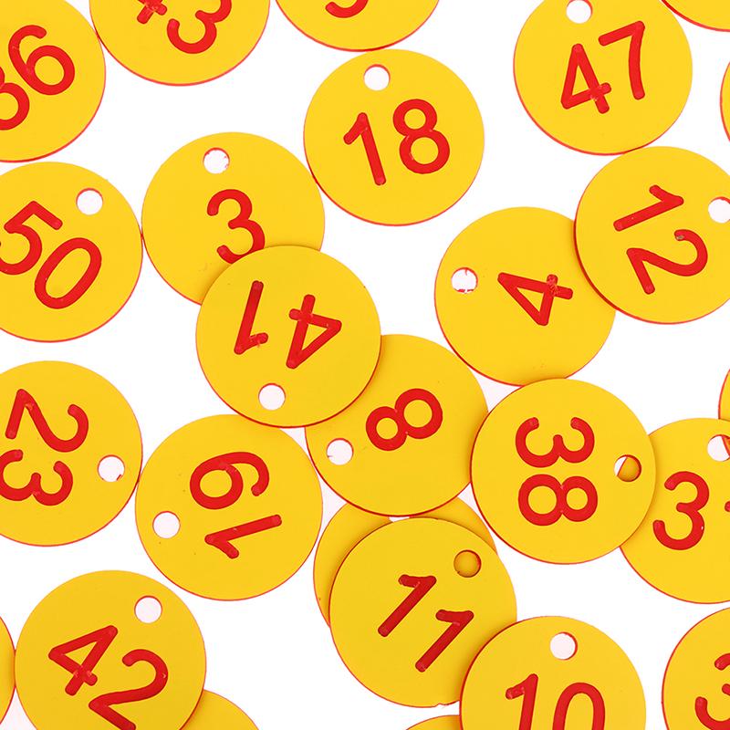 20/50Pcs Farm Number Tags Mating Box Beekeeping Husbandry Hanging Numbered Tag