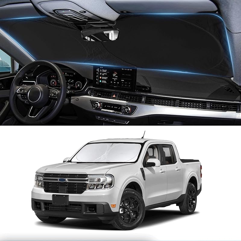 Sunshade For Ram Sun Shade Fit 2010-2025 2026 Dodge RAM 2500 3500 Truck Accessories Windshield Cover For Ram 2500/3500/4500/5500 Sun Visor Fits 2Dr