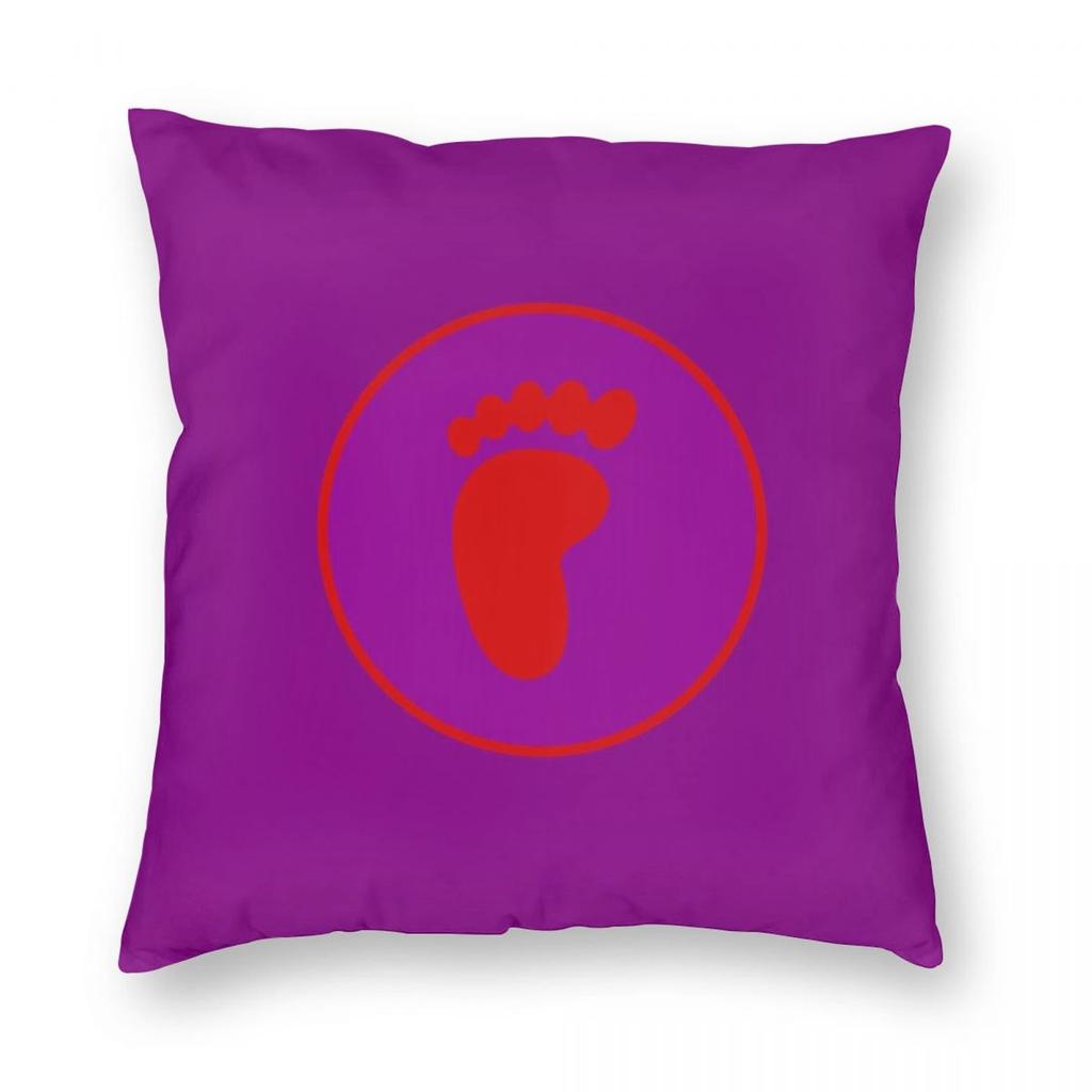 The Foot Classic Emblem Square Pillowcase Polyester Linen Velvet Printed Zip Decorative Pillow Case Bed Cushion Cover