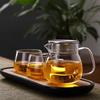 Nishida Teapot & Mugs (2 or 4-Piece Set), Heat-Resistant Glass with Strainer, Dishwasher Safe, Stylish, Simple, Nordic Design, Gift, Pitcher, Water Ju