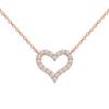 Elegant Cross-Border Love Hollow Necklace for Women - Fashionable, Classic, and Versatile High-End Jewelry
