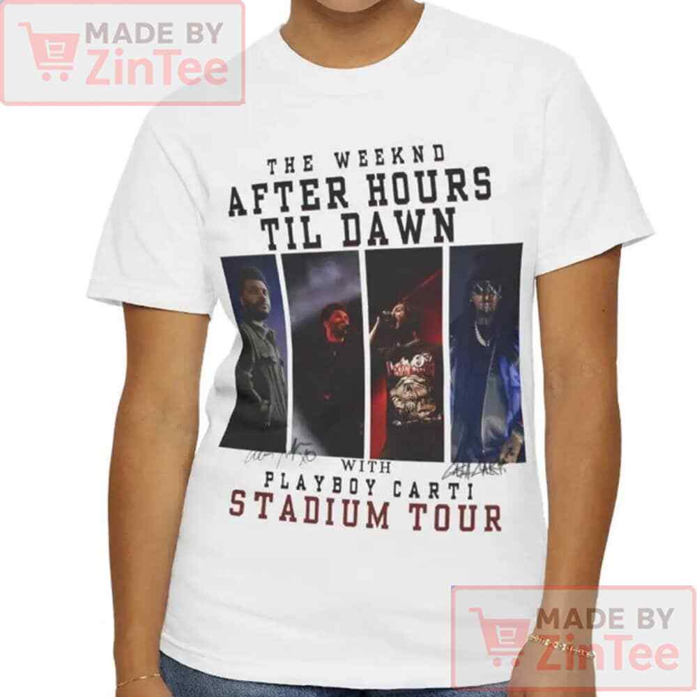 Футболка The Weeknd After Hours Till Dawn Tour, Playboi Carti, Футболка The Weeknd Унисекс S