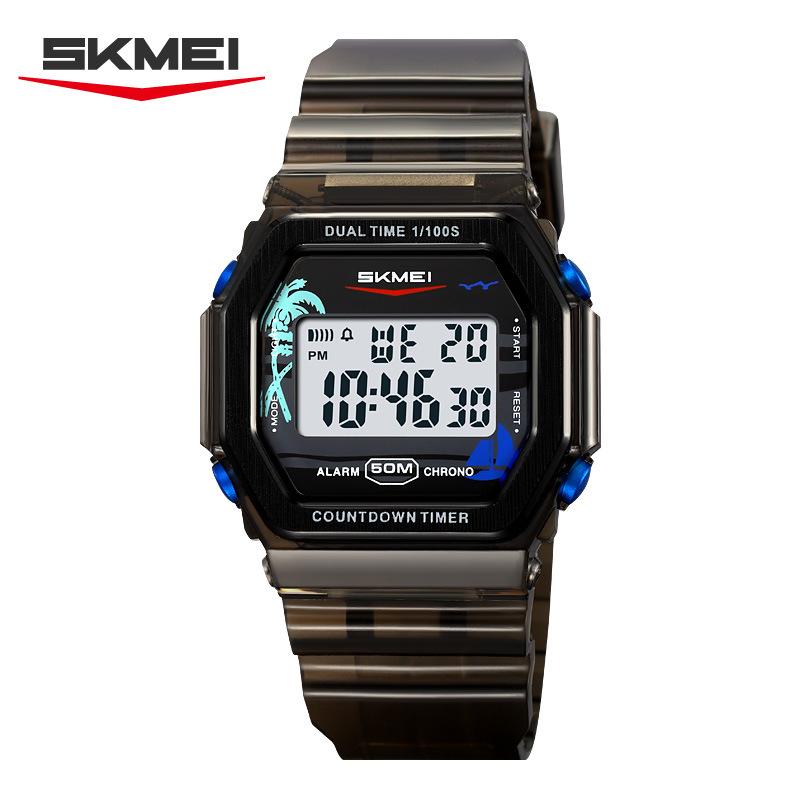 Multifunctional Square Sports Electronic Watch Fashion Student Watch Waterproof Luminous Couple Electronic Watch