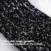 Womens Vintage Ribbed Knit Stretch Long Leg Warmer Party Dance Glitter Sequins Patchwork Solid Boot Socks Leg Cover