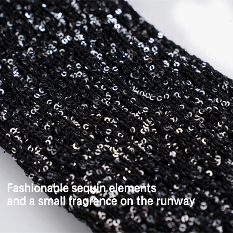 Womens Vintage Ribbed Knit Stretch Long Leg Warmer Party Dance Glitter Sequins Patchwork Solid Boot Socks Leg Cover